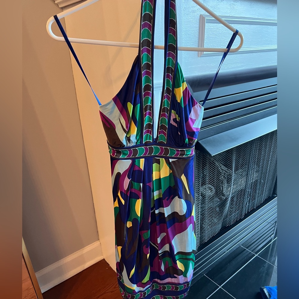 Bcbgmaxazria halter dress - like new